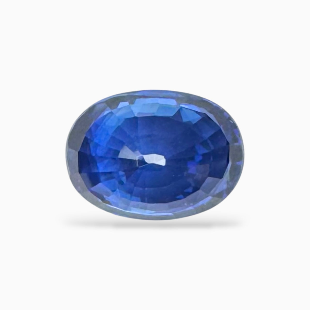 Blue Sapphire Oval Stone From Madagascar 4.13 Carats 10.66 X 7.77 X5.24 mm