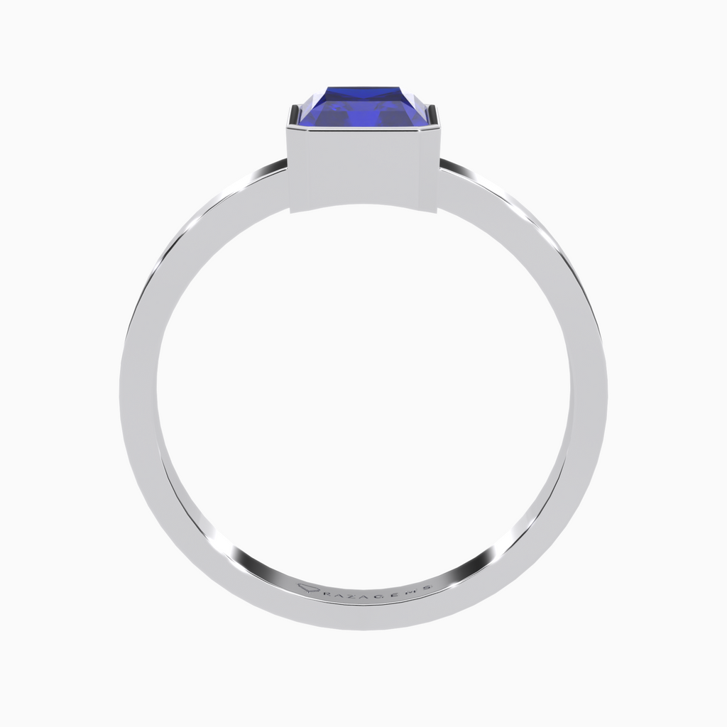 Blue Sapphire Ring Amir Silver