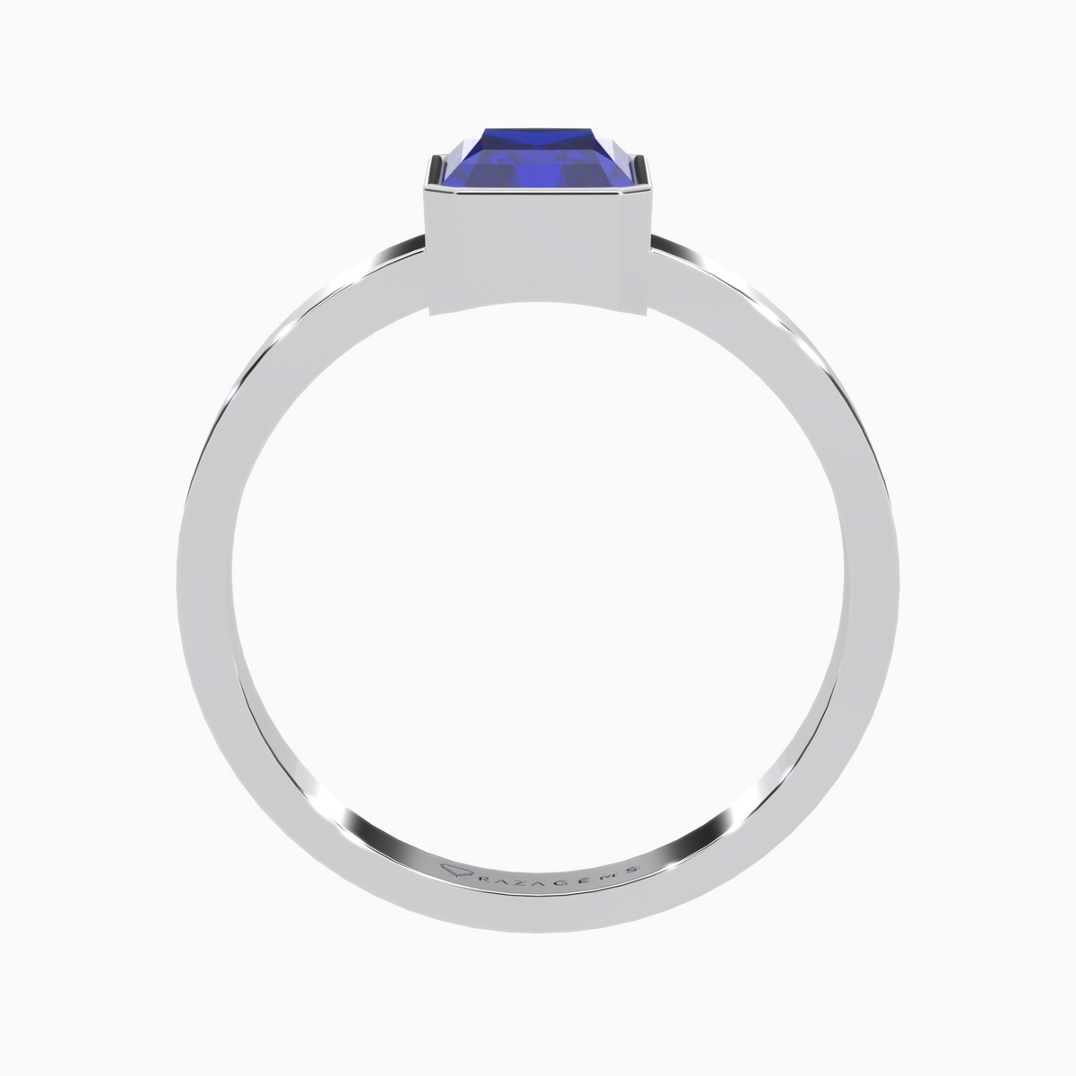 Blue Sapphire Ring Amir Silver