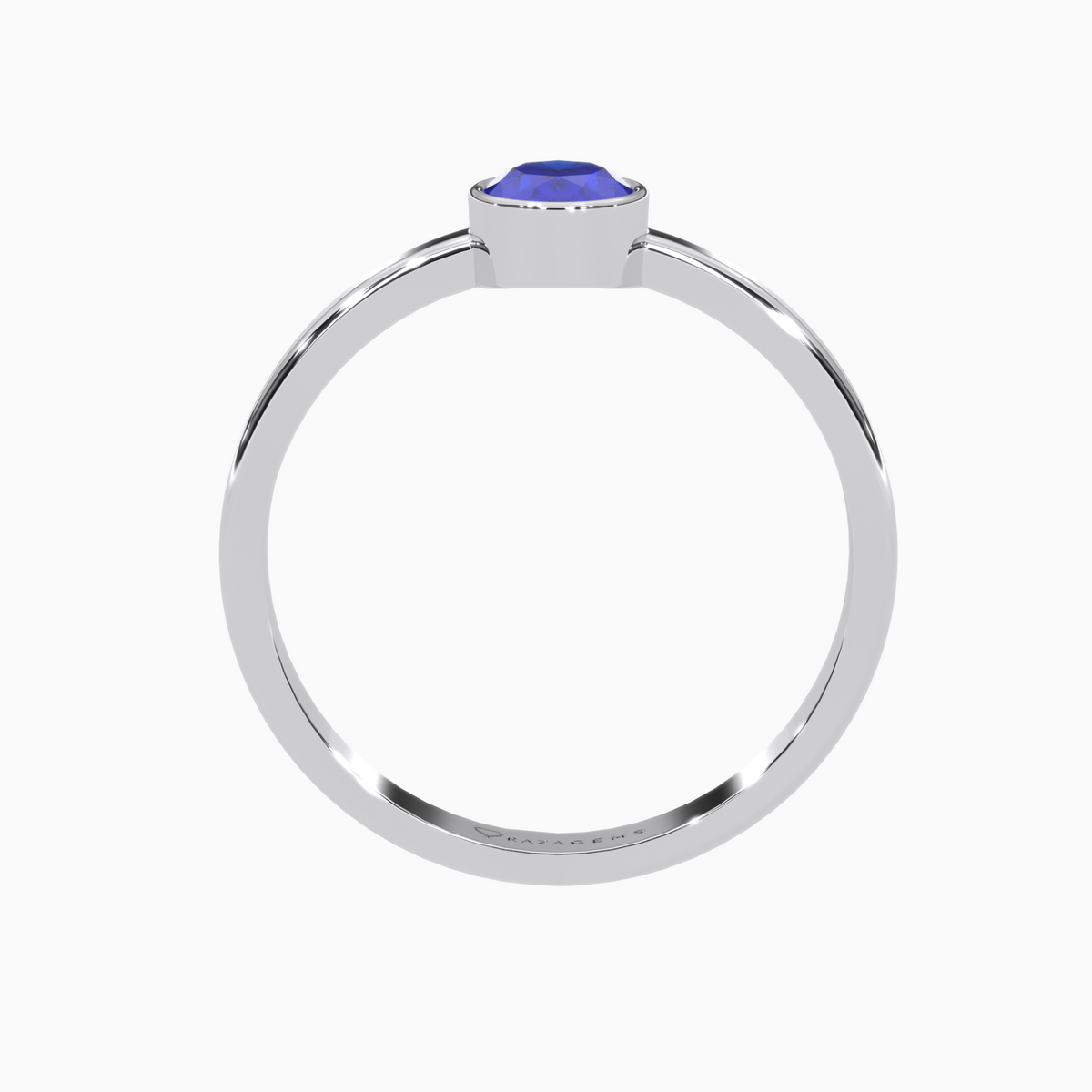 Blue Sapphire Ring Anoush  Silver