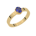 Blue Sapphire Ring  Arman 18K Yellow Gold