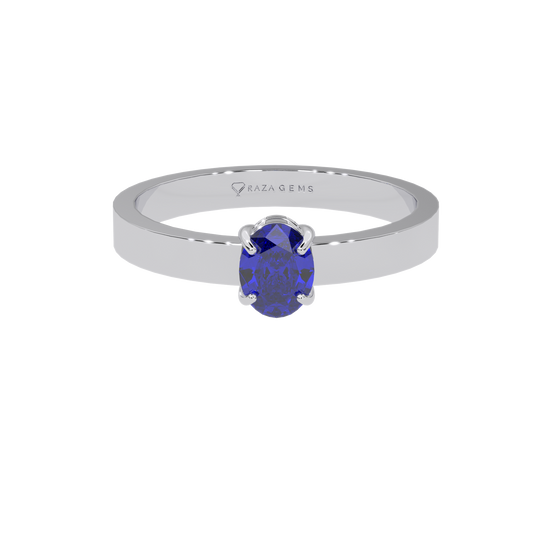 Blue Sapphire Ring Armeen Silver
