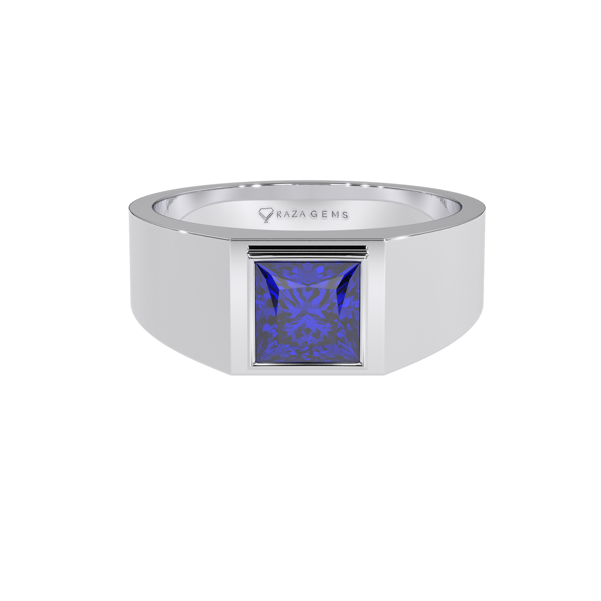 Blue Sapphire Ring Asghar Silver