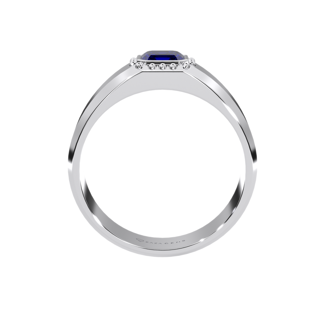 Blue Sapphire Ring BardiA Silver