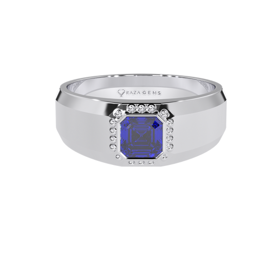 Blue Sapphire Ring BardiA Silver