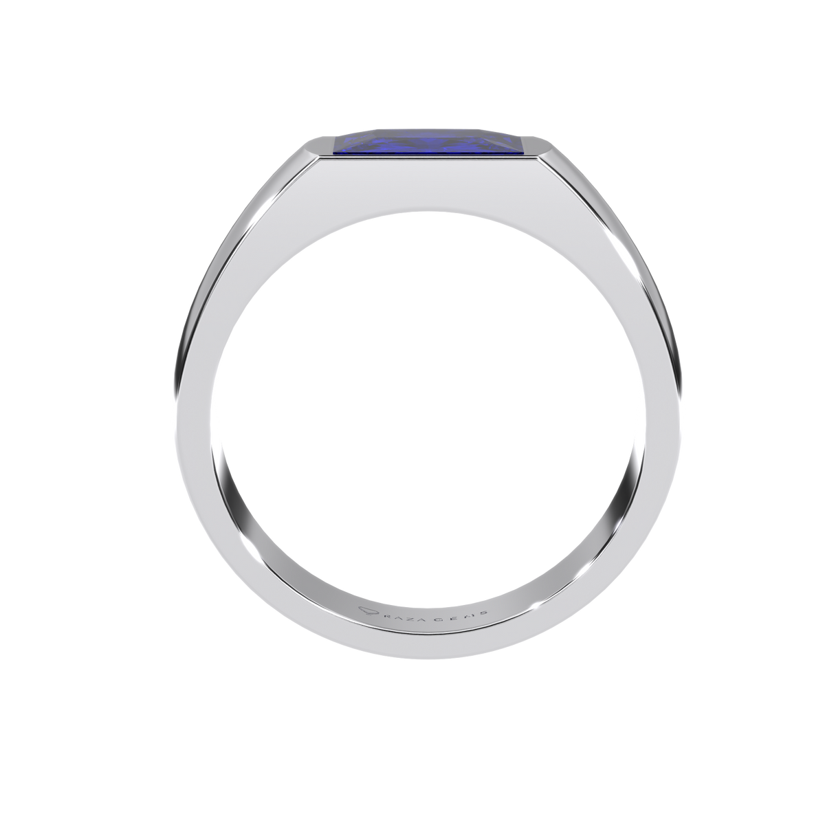 Blue Sapphire Ring Borzoo Silver