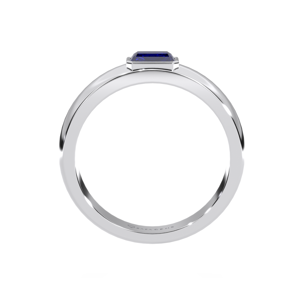 Blue Sapphire Ring DAvood Silver