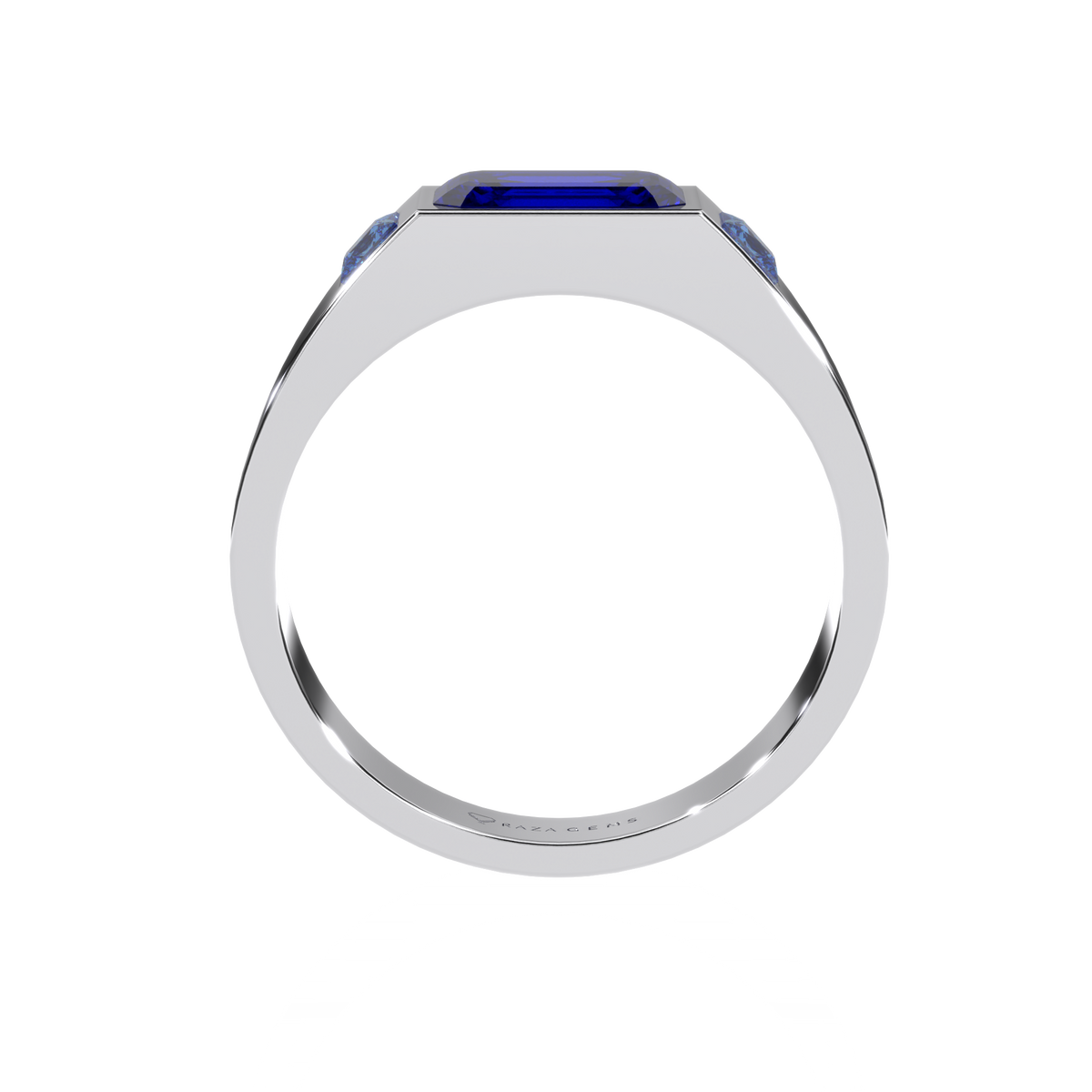 Blue Sapphire Ring FarshAd Silver