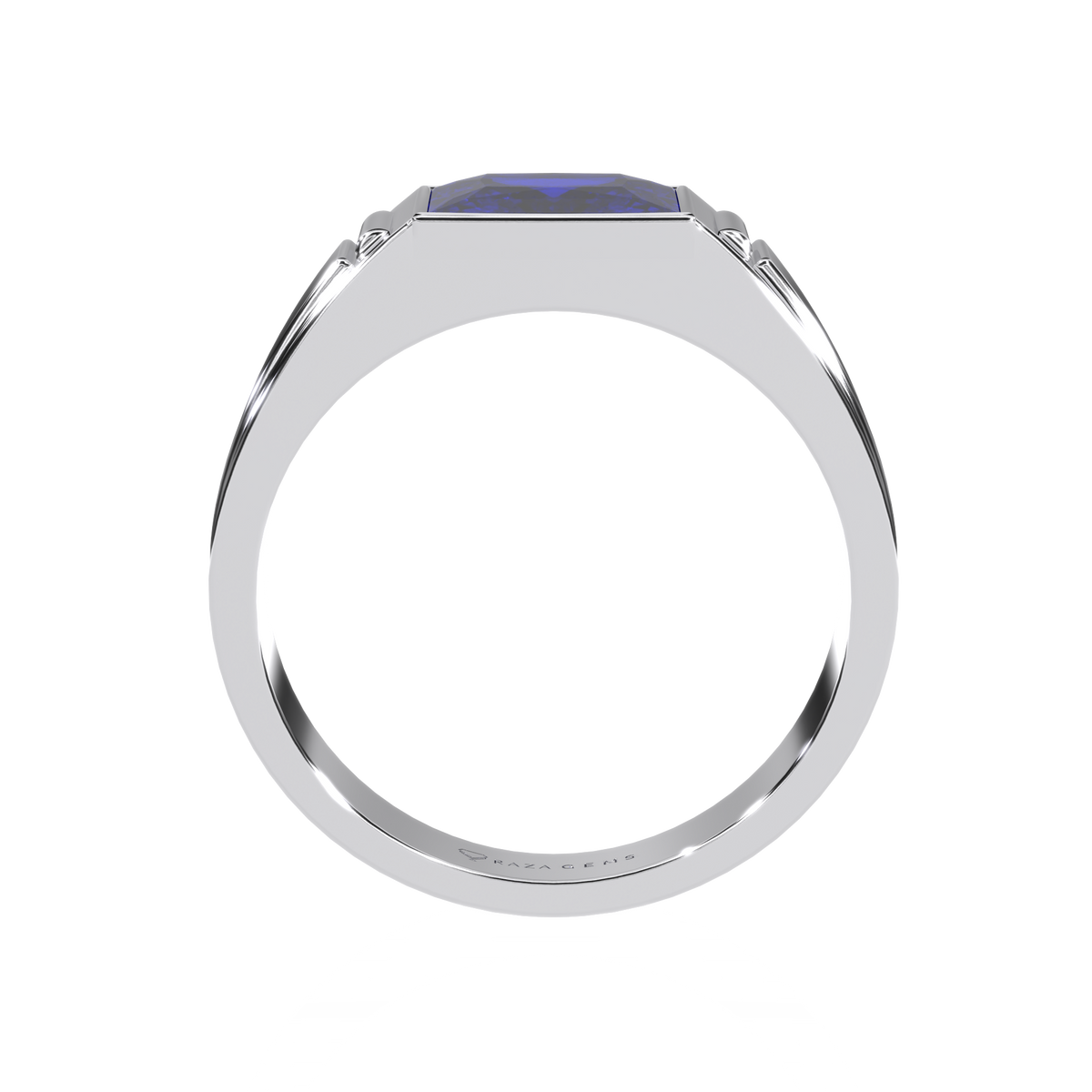 Blue Sapphire Ring HesAm Silver