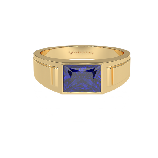 Blue Sapphire Ring  Heydar 18K Yellow Gold