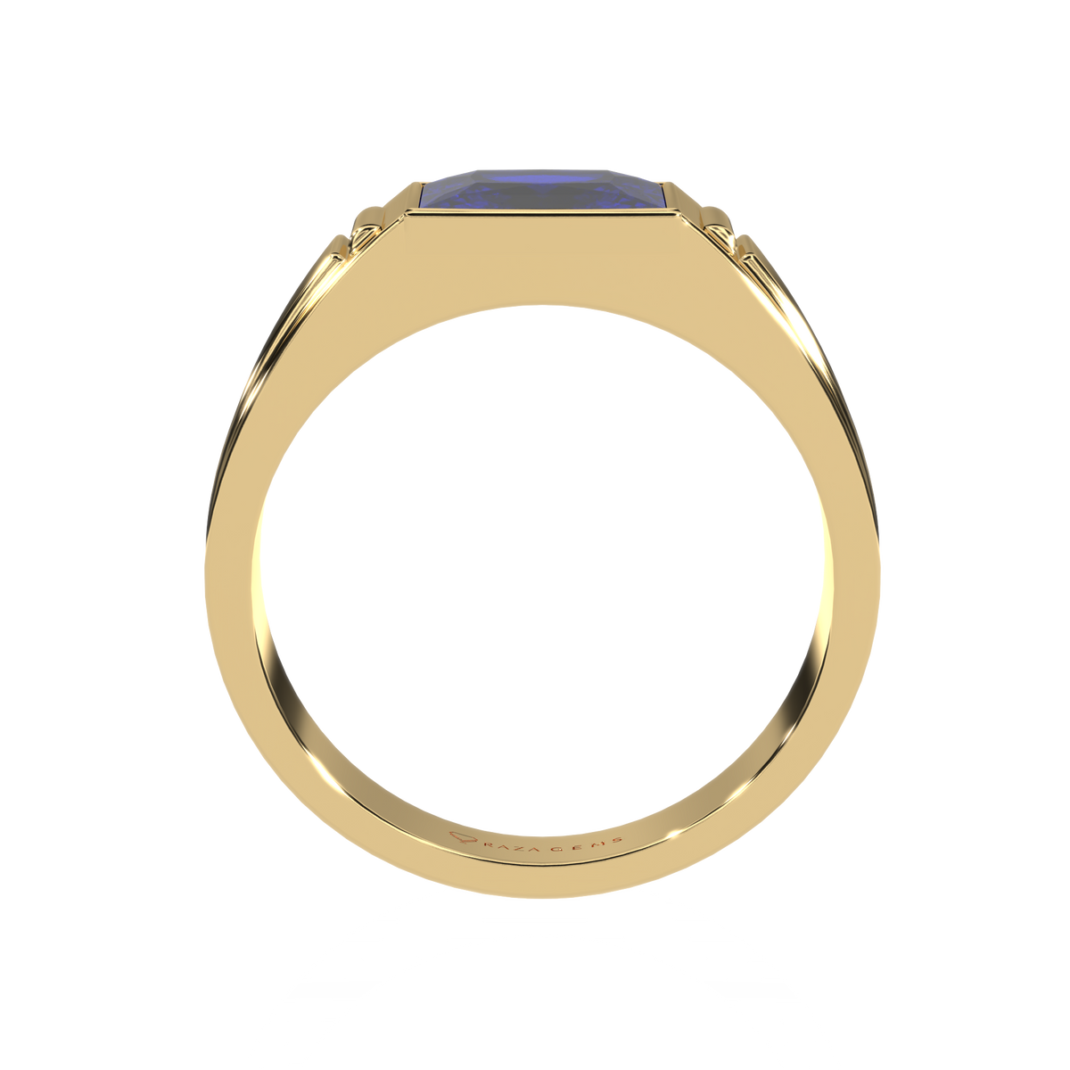 Blue Sapphire Ring  Heydar 18K Yellow Gold