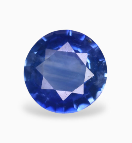 Natural Blue Sapphire Stone 0.31 Carats Round Shape 4.1x4.1mm