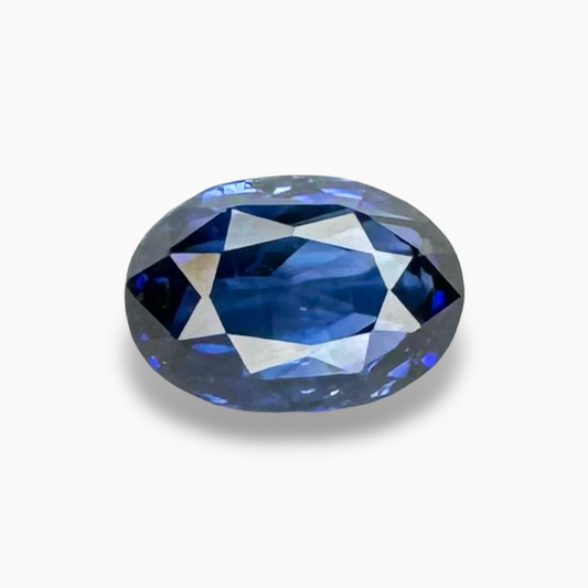 Blue Sapphire Stone 1.63 ct Oval 7.44 x 5.25 x 4.14 mm from Srilanka