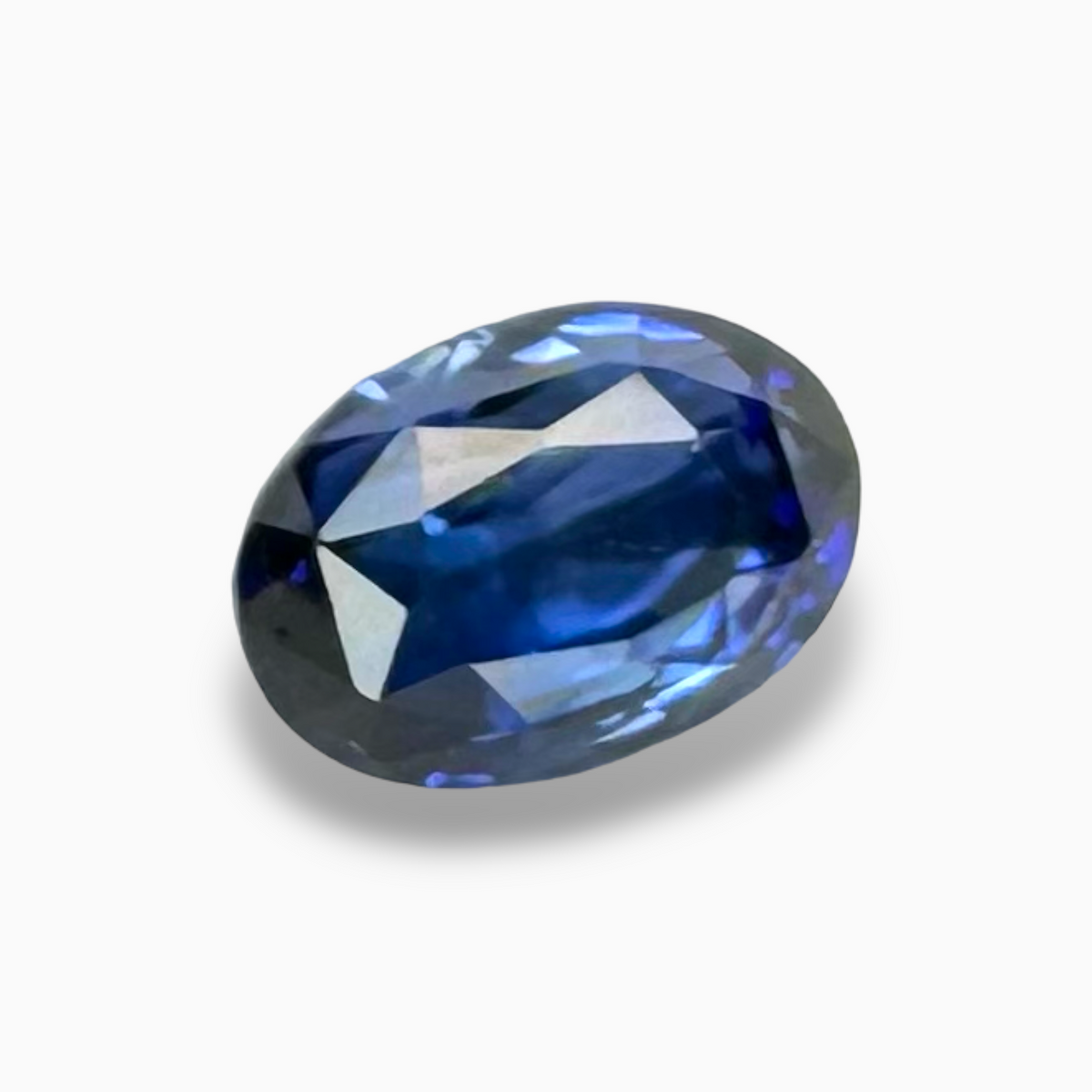 Blue Sapphire Stone 1.63 ct Oval 7.44 x 5.25 x 4.14 mm from Srilanka