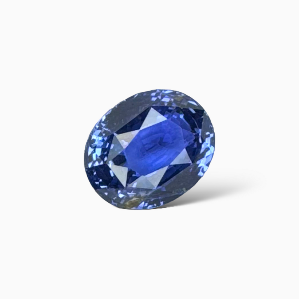 Blue Sapphire Stone 2.02 Carats Oval From Sri Lanka 7.8 x 8.4 x 4.5 mm
