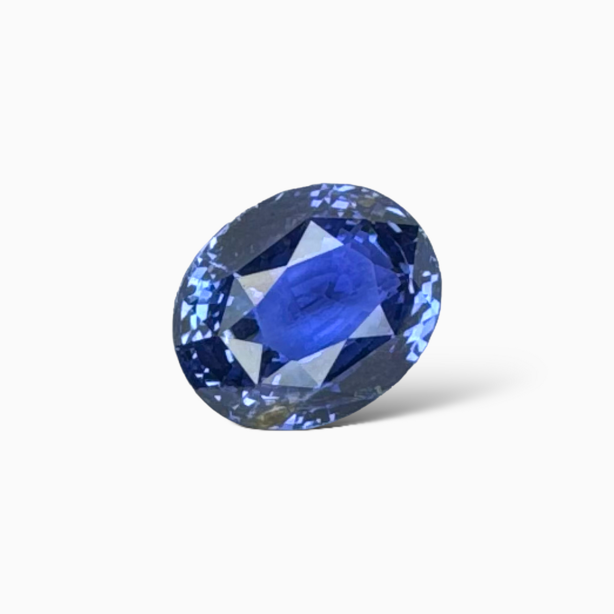 Blue Sapphire Stone 2.02 Carats Oval From Sri Lanka 7.8 x 8.4 x 4.5 mm