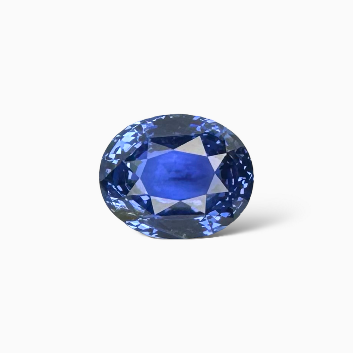 Blue Sapphire Stone 2.02 Carats Oval From Sri Lanka 7.8 x 8.4 x 4.5 mm