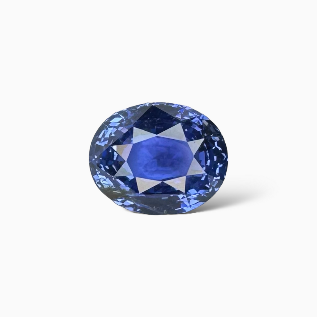 Blue Sapphire Stone 2.02 Carats Oval From Sri Lanka 7.8 x 8.4 x 4.5 mm