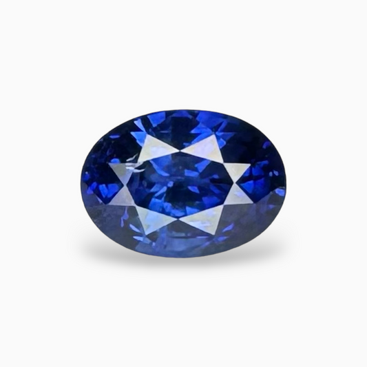 Blue Sapphire Stone 2.1 Carats 8.2 x 6 mm in Oval Shape