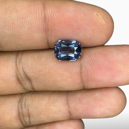 Blue Sapphire Stone 3.10 ct 8.88 x 6.68 x 4.85 mm Emerald Cut