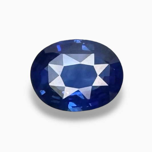 Blue Sapphire Stone 3.14 ct Oval 10.32 x 7.98 x 4.17 mm from Srilanka