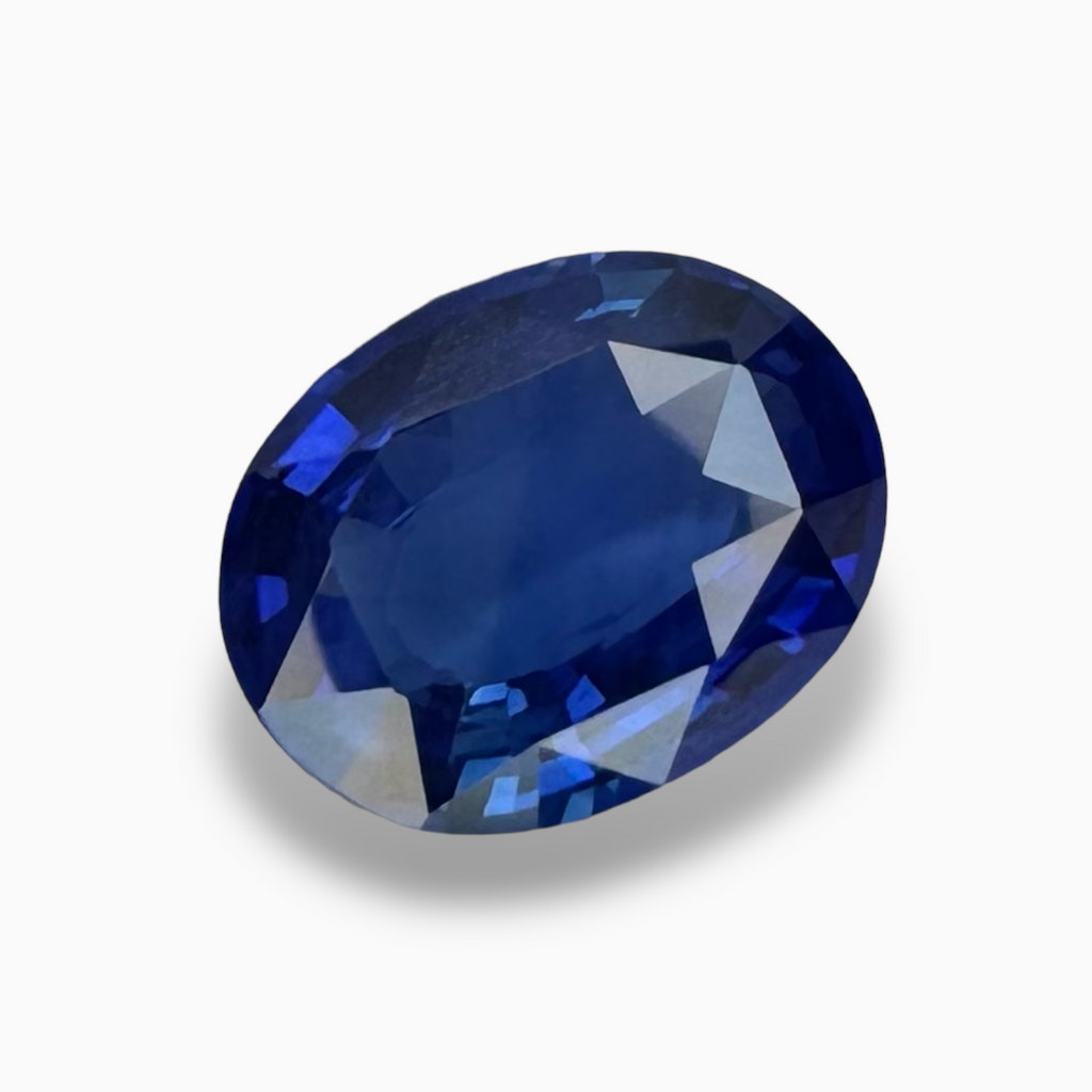 Blue Sapphire Stone 3.14 ct Oval 10.32 x 7.98 x 4.17 mm from Srilanka