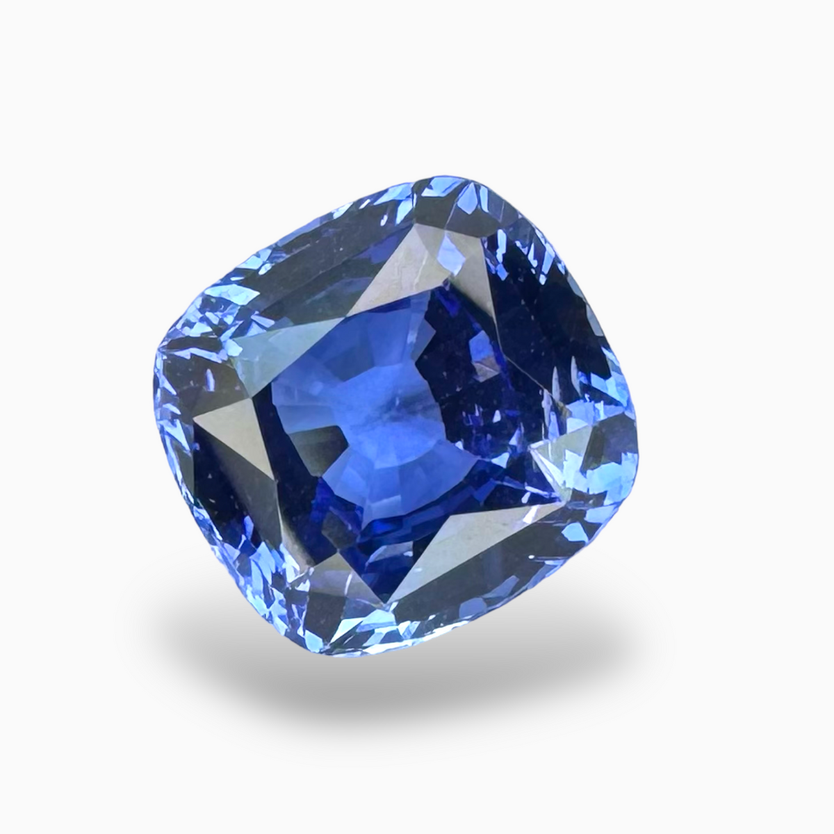 Blue Sapphire Stone 4.47 ct Cushion 9.20 x 8.85 x 5.80 mm IDL Certified