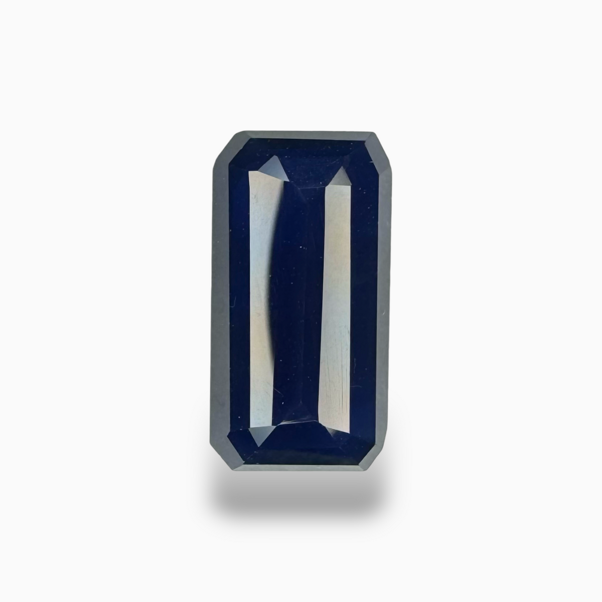Blue Sapphire Stone 9.09 Carats Emerald Cut Shape 17.1 x 9mm