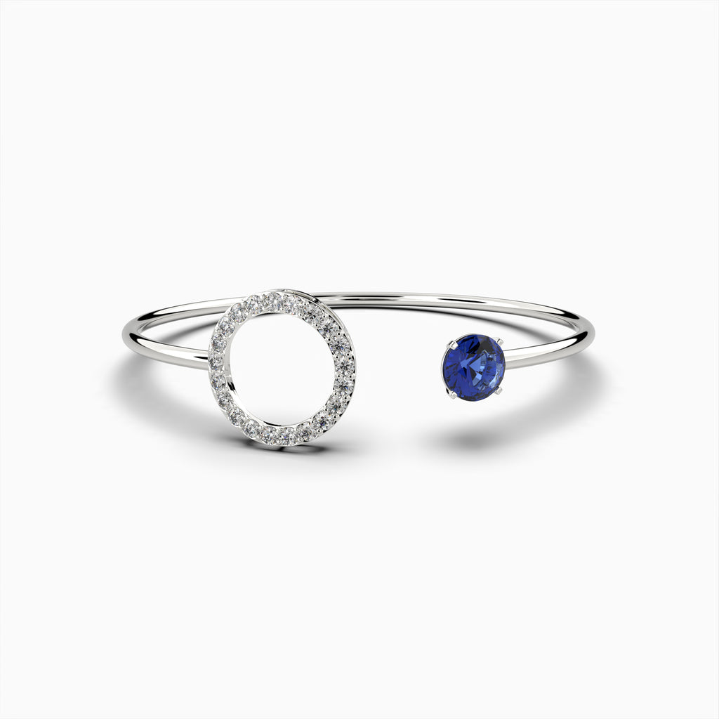 Blue Tanzanite Stone Bangles - Vera