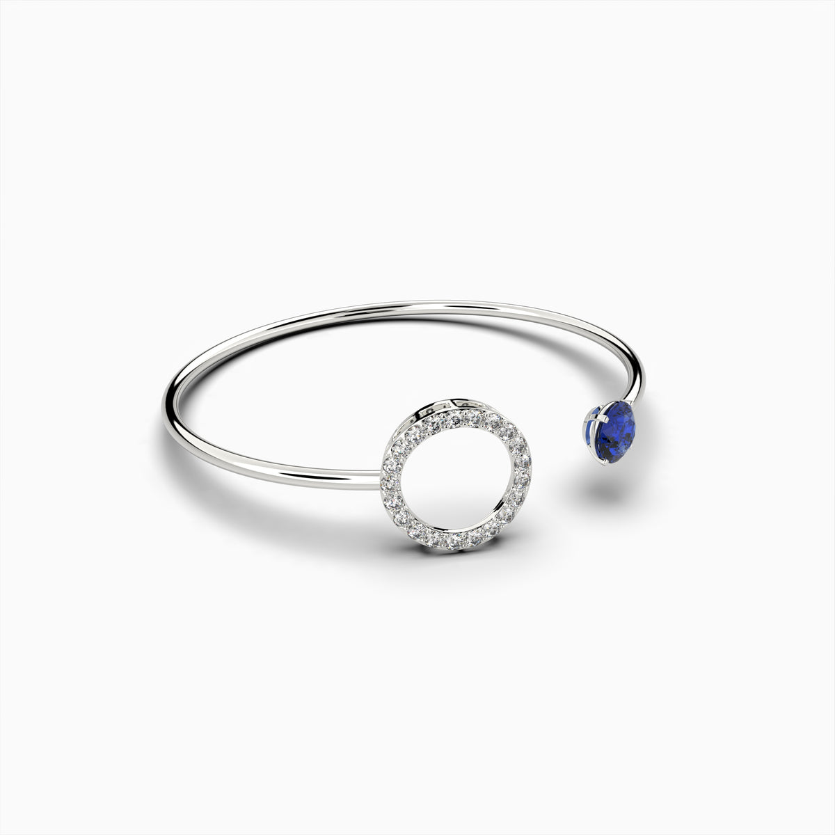 Blue Tanzanite Stone Bangles - Vera