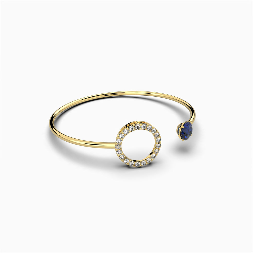 Blue Tanzanite Stone Bangles - Vera