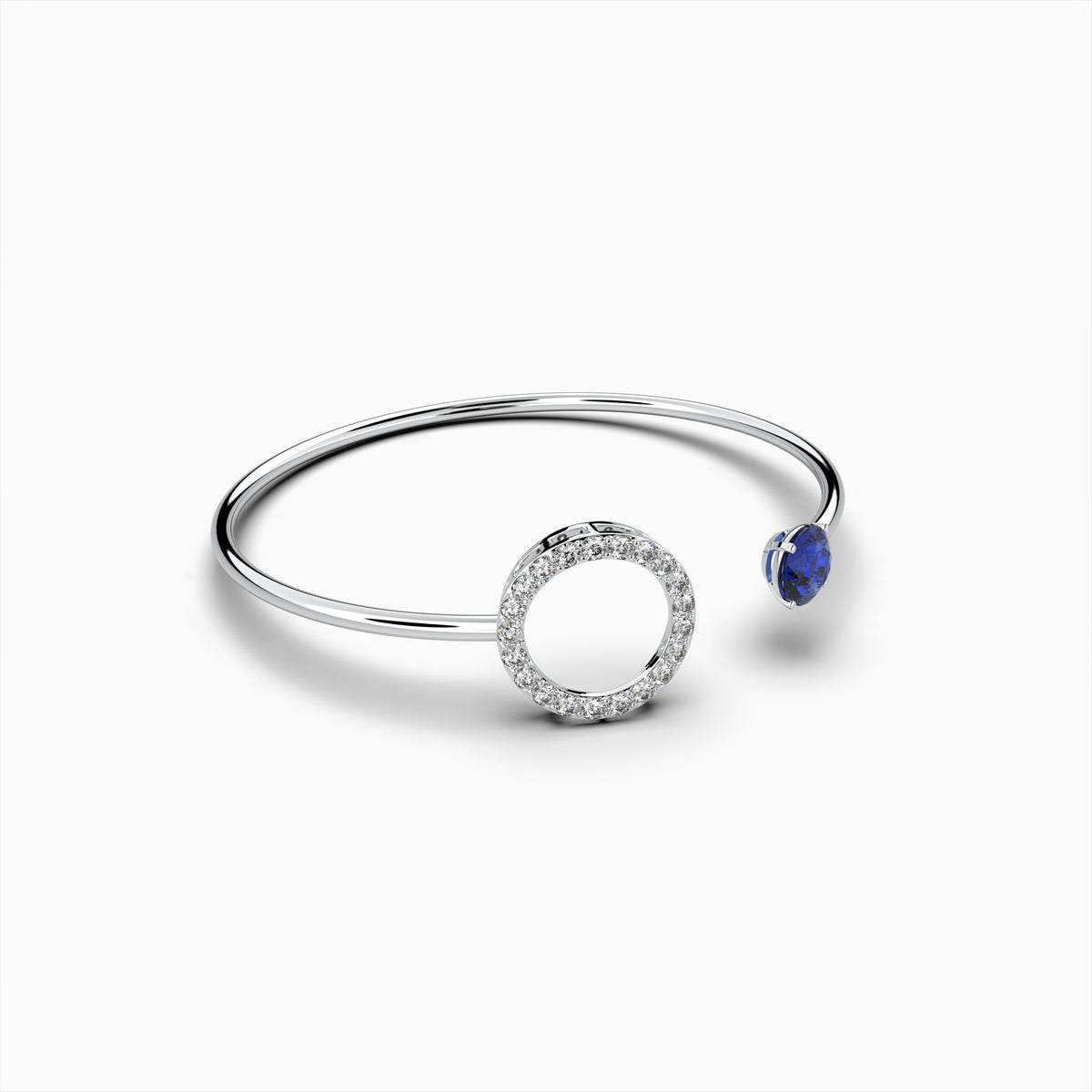 Blue Tanzanite Stone Bangles - Vera