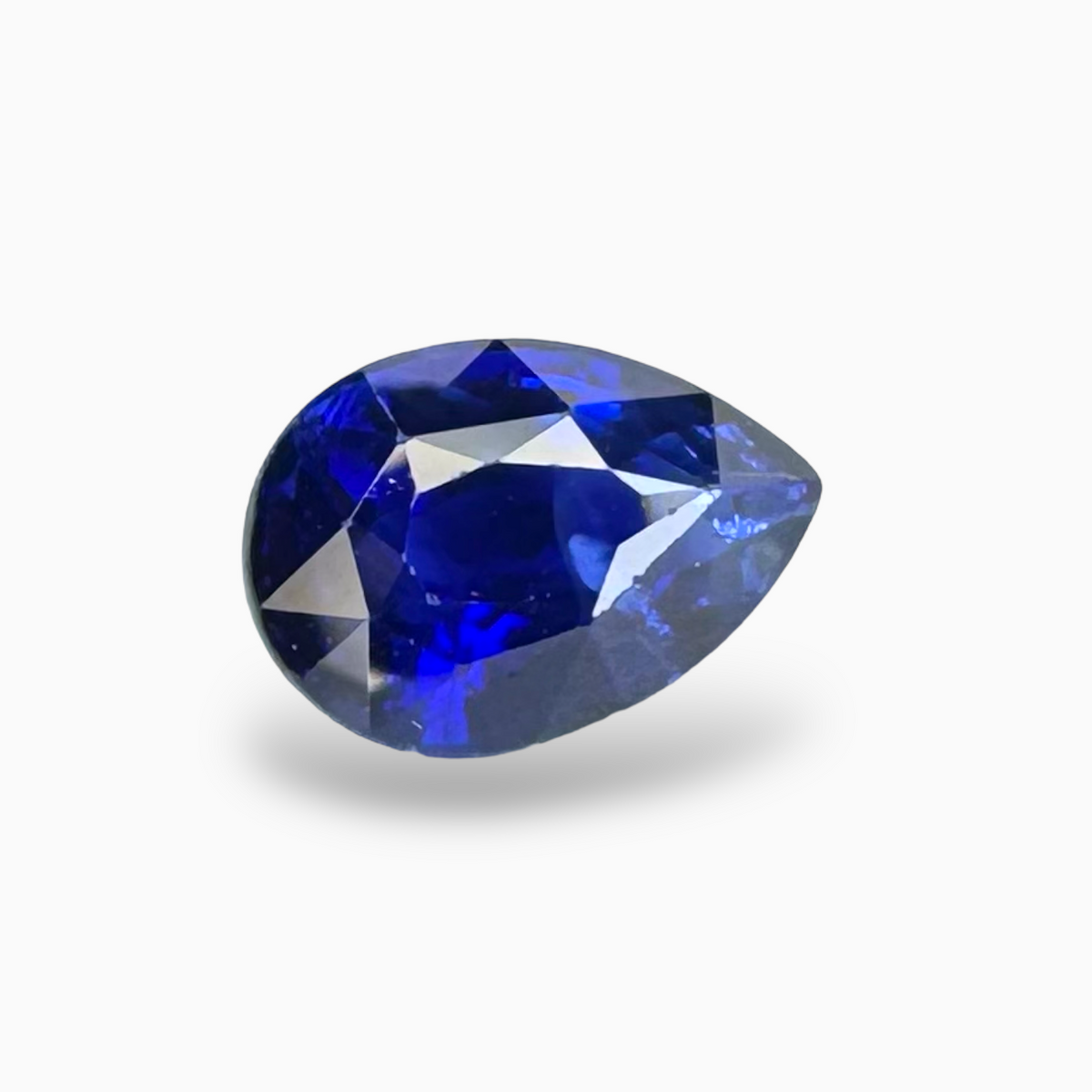 Blue Sapphire Stone Pear 2 Cts 8.7 x 6.2mm from Srilanka