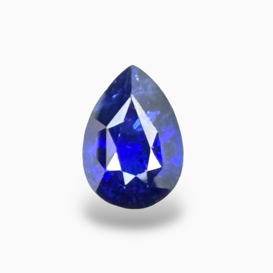 Blue Sapphire Stone Pear 2 Cts 8.7 x 6.2mm from Srilanka