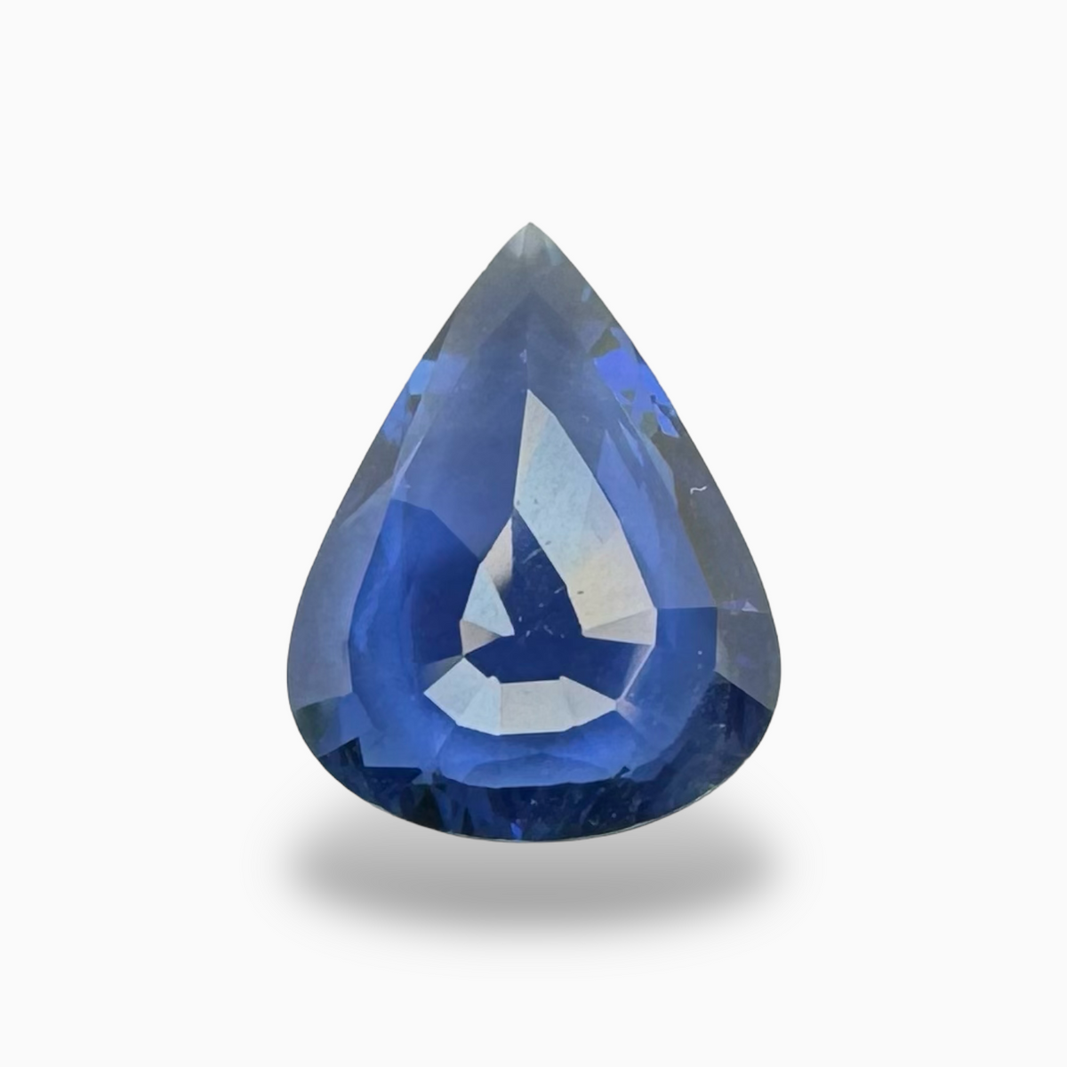 Natural Blue Sapphire Stone Pear Shape 1.92 Carats Srilankan Origin
