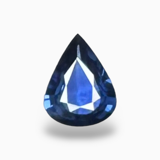 Natural Blue Sapphire Stone Pear Shape 1.92 Carats Srilankan Origin