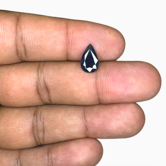 Blue Sapphire Stone Pear Shape 1.97 Carats Natural Unheated