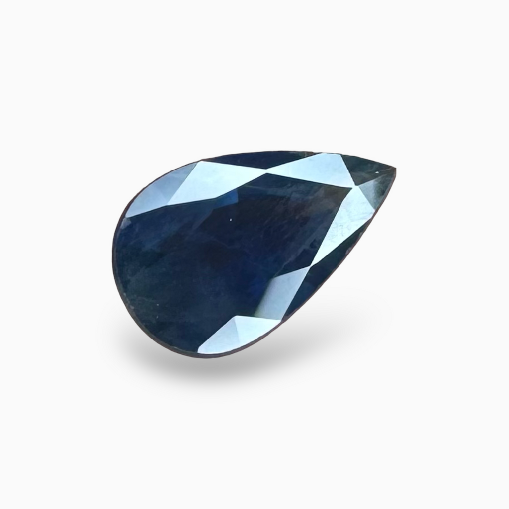Blue Sapphire Stone Pear Shape 1.97 Carats Natural Unheated