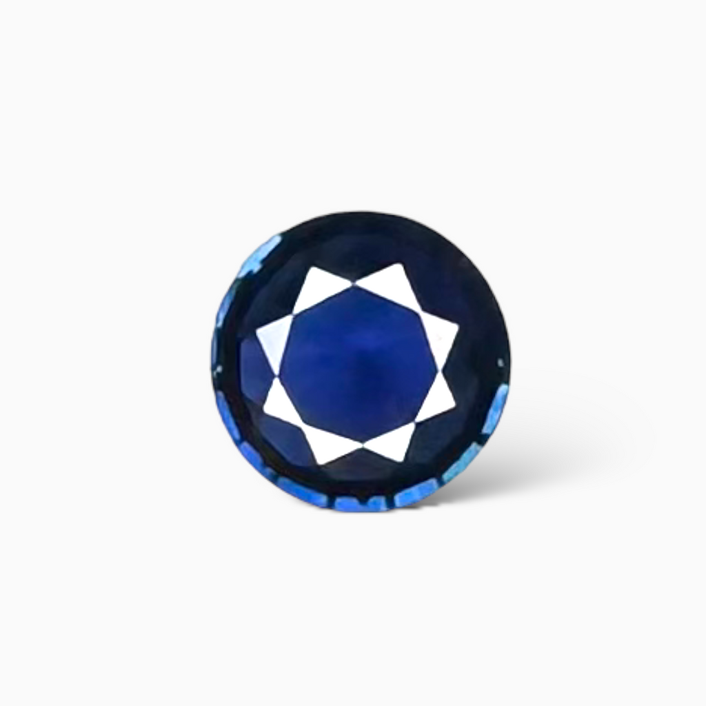Blue Sapphire Stone Round 1.62 Carats Certified by IDL from Srilanka