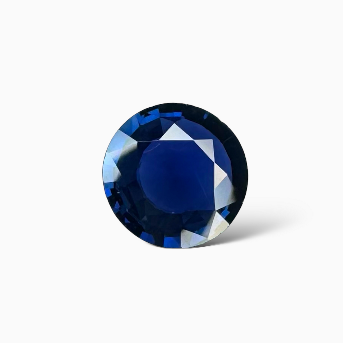 Blue Sapphire Stone Round 1.62 Carats Certified by IDL from Srilanka