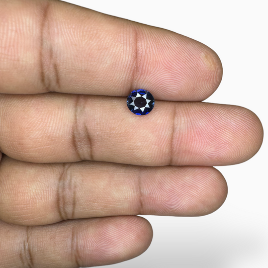 Blue Sapphire Stone Round Cut 1.01 Carats Natural Unheated