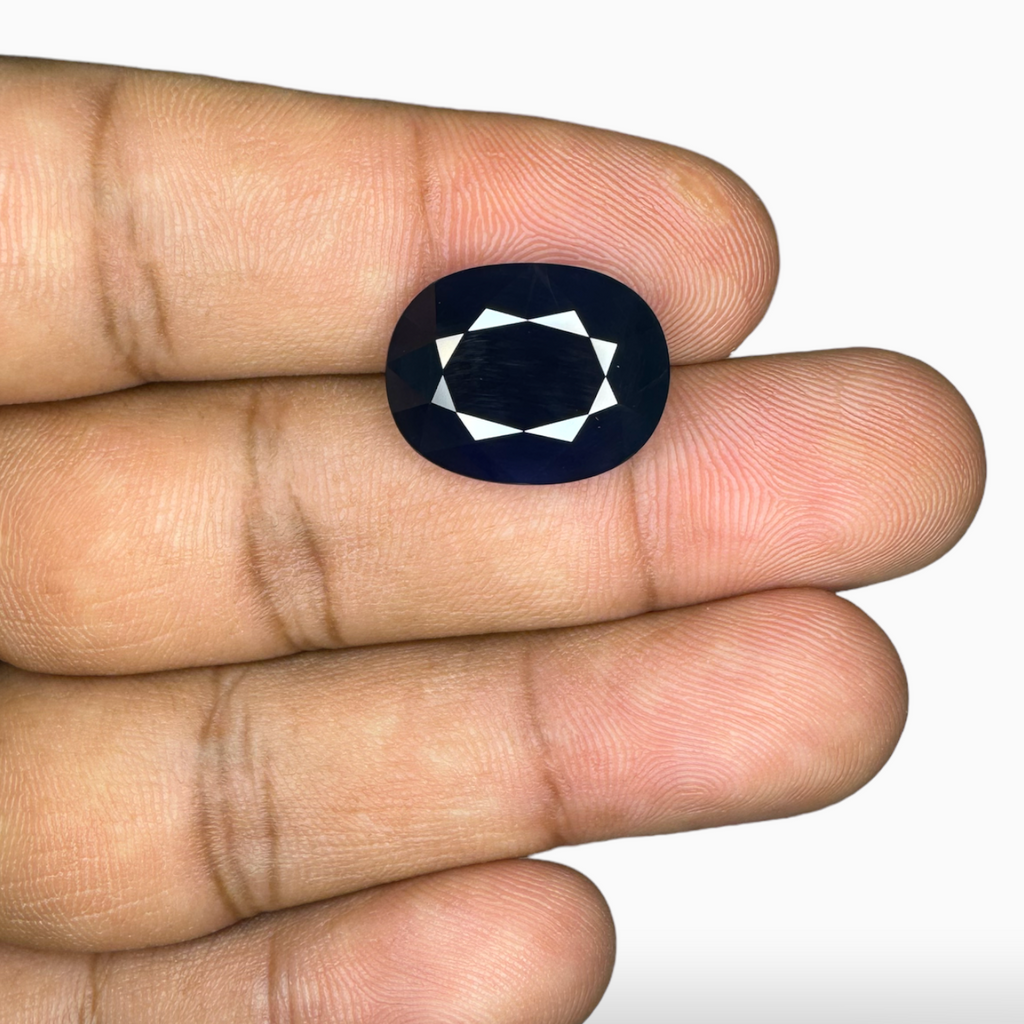 Blue Sapphire Stone Thailand 12.85 Carats Oval Cut 16.76 x 13.04 mm