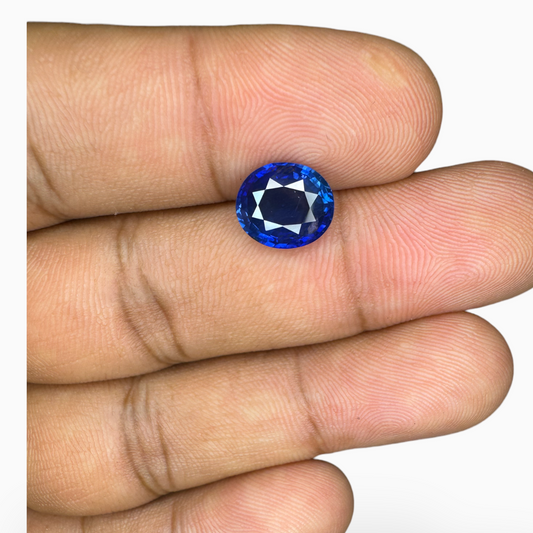 Blue Sapphire Stone in 3.09 ct Oval 8.91 x 7.50 x 4.89 mm from Sri Lanka