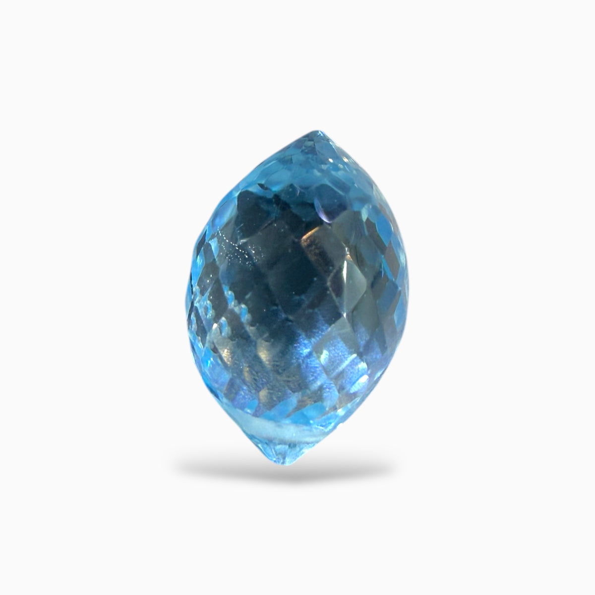 Blue Topaz Stone Briolette With Drill For Jewellery From 1 - 5 Carats