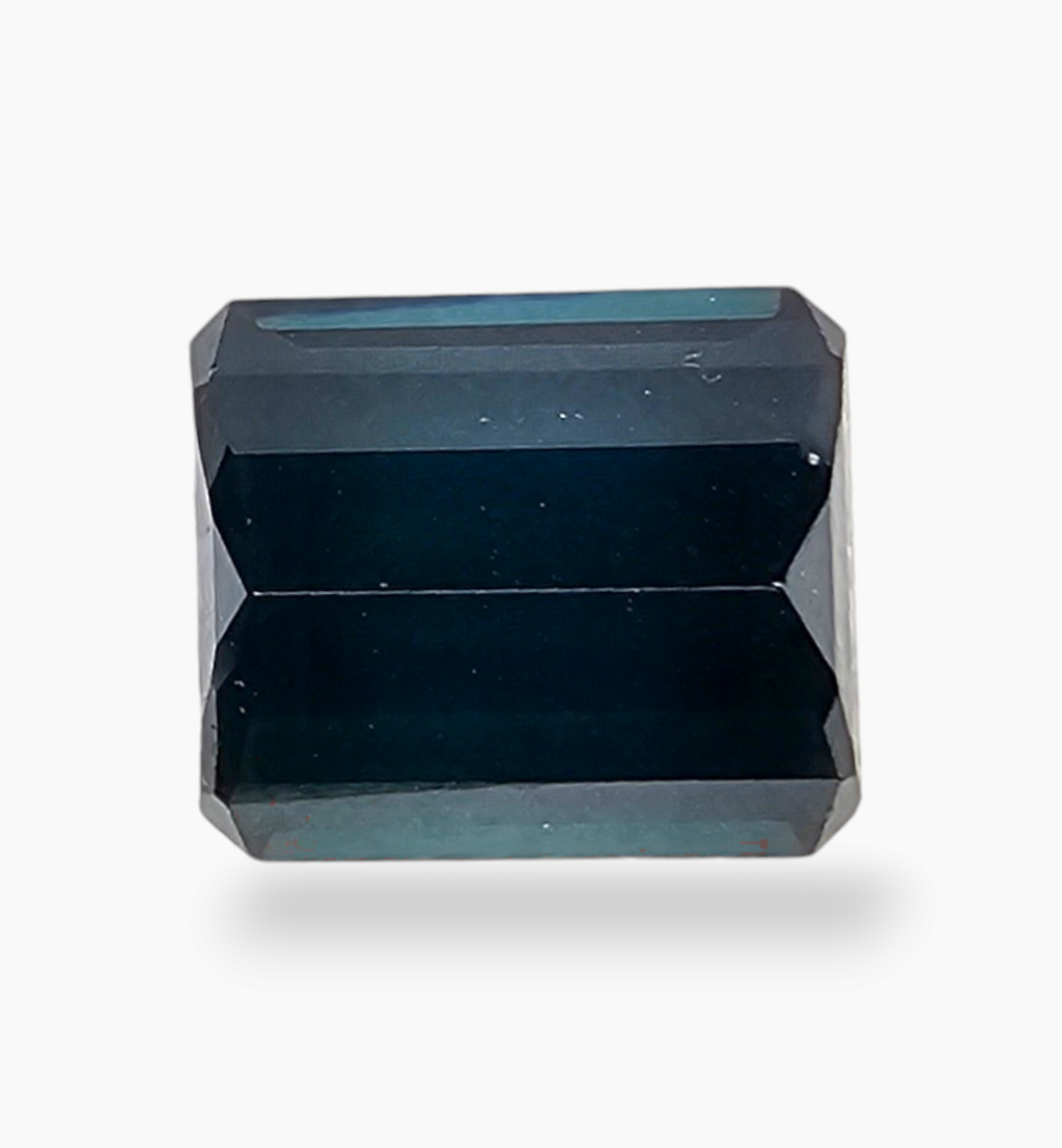 Natural Blue Tourmaline Emerald Cut 4.90 Carats Size 10.5x9mm