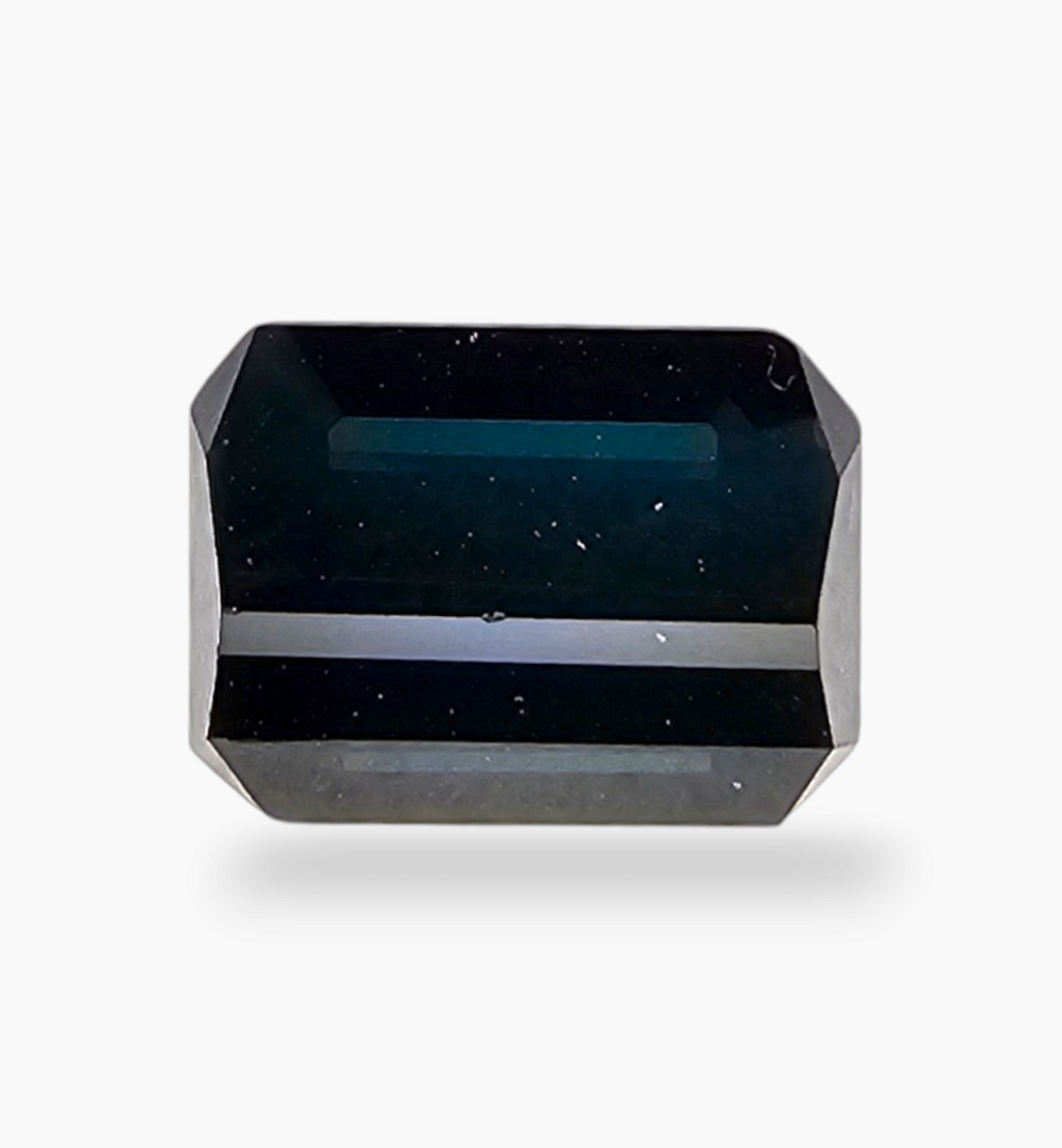 Natural Blue Tourmaline Emerald Cut Shape 9.63 Carats Size 19.2x9mm