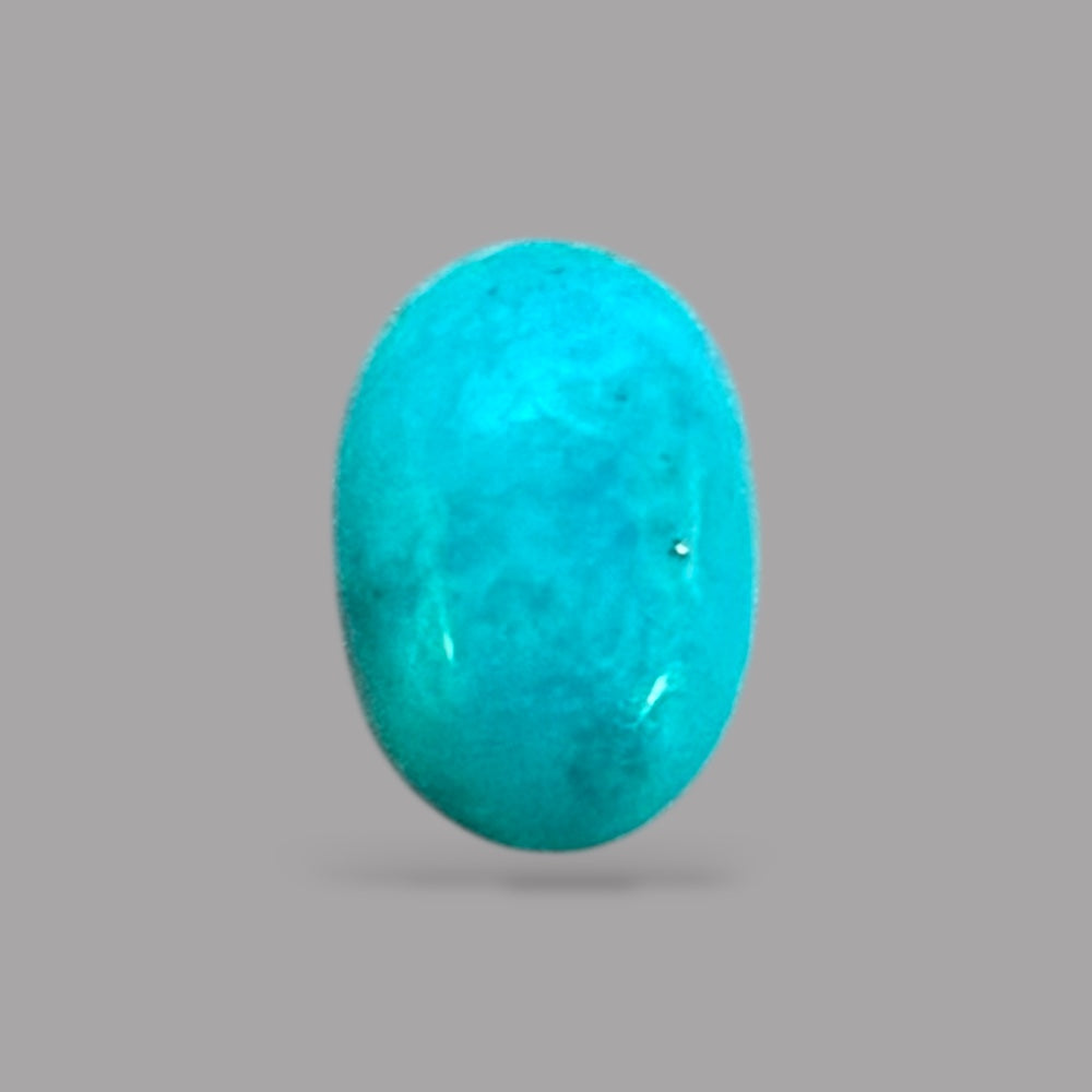 Blue Turquoise Stone 0.42 Carats 6 x 4.1 x 2.3 mm in oval