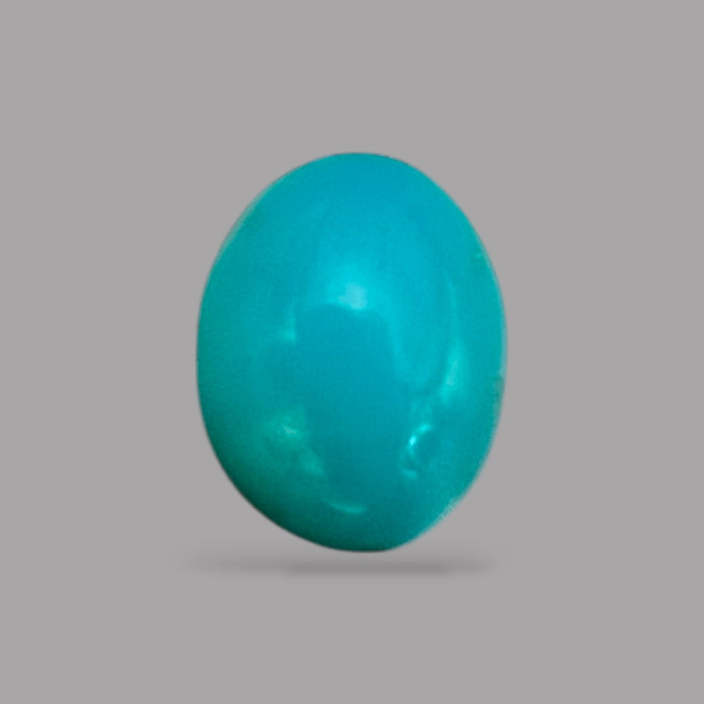 Blue Turquoise Stone 2.88 Carats 11 x 8.4 x 5.8 mm in oval