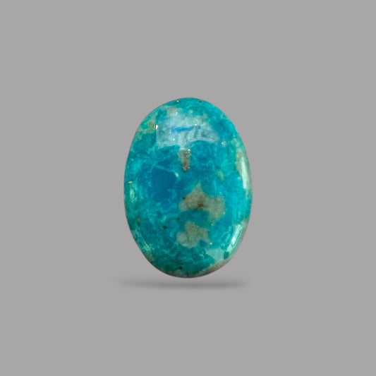 Blue Turquoise Stone 3.26 Carats 12.4 x 9 x 3.9 mm in Oval