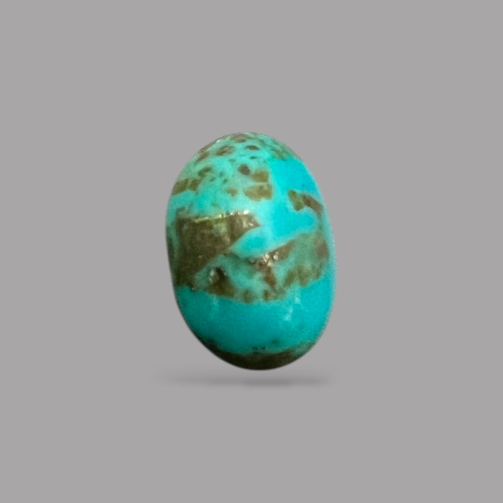 Blue Turquoise Stone 4.67 Carats 13 x 9 x 6.5 mm in Oval